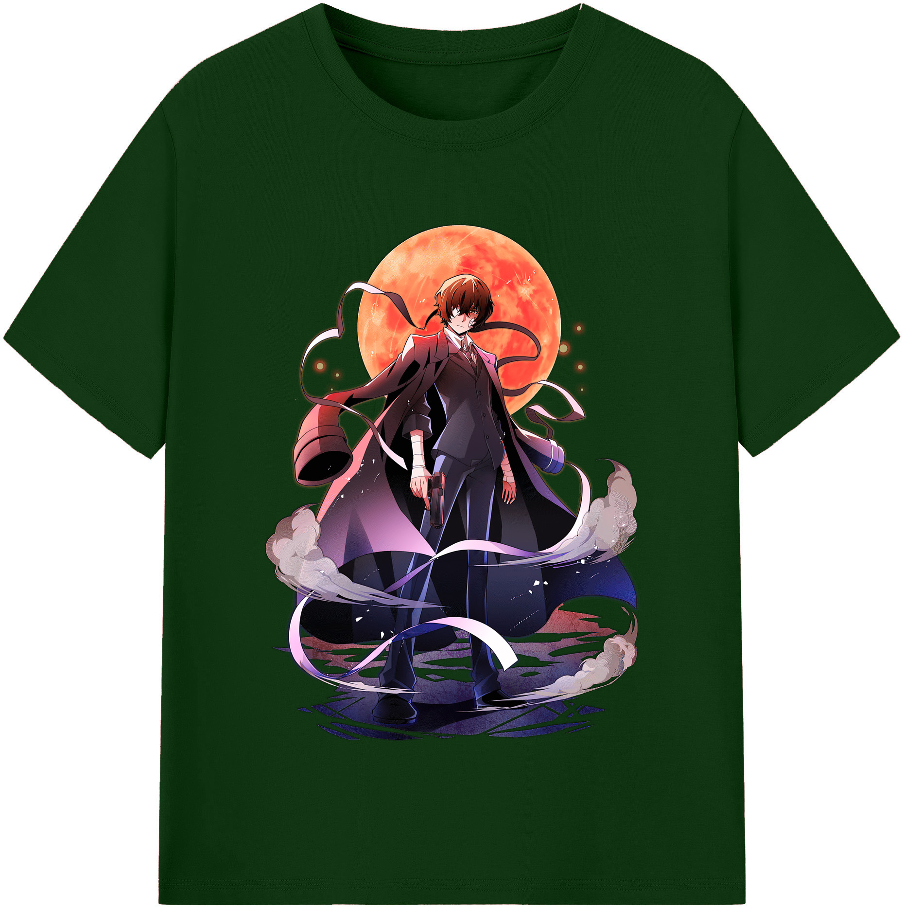 （画像用） 文豪ストレイドッグス Bungo Stray Dogs 綿100％半袖Tシャツ（フロントプリント）